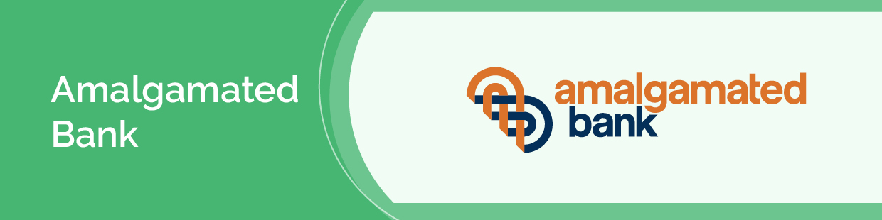 Amalgamated Bank logo header.