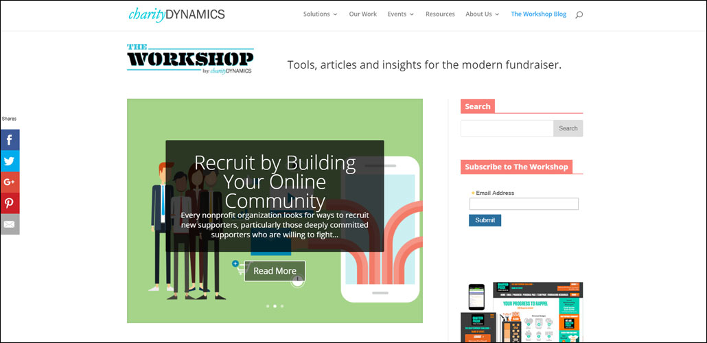 Nonprofits can improve their online marketing strategy through the advice on Charity Dynamics' nonprofit blog.