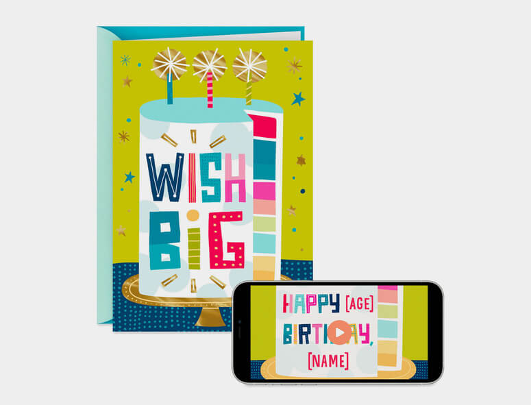 Hallmark's eCard website offers customizable video eCards.