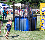 A dunk tank fundraiser is a great school fundraising idea.