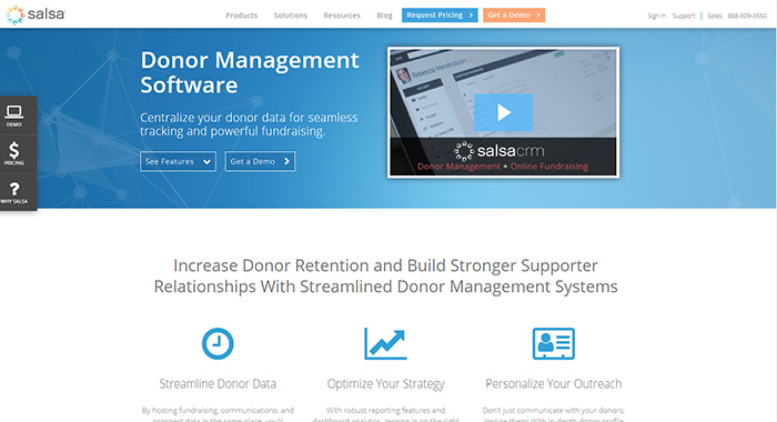 Salsa's versatility make it a top group management software.