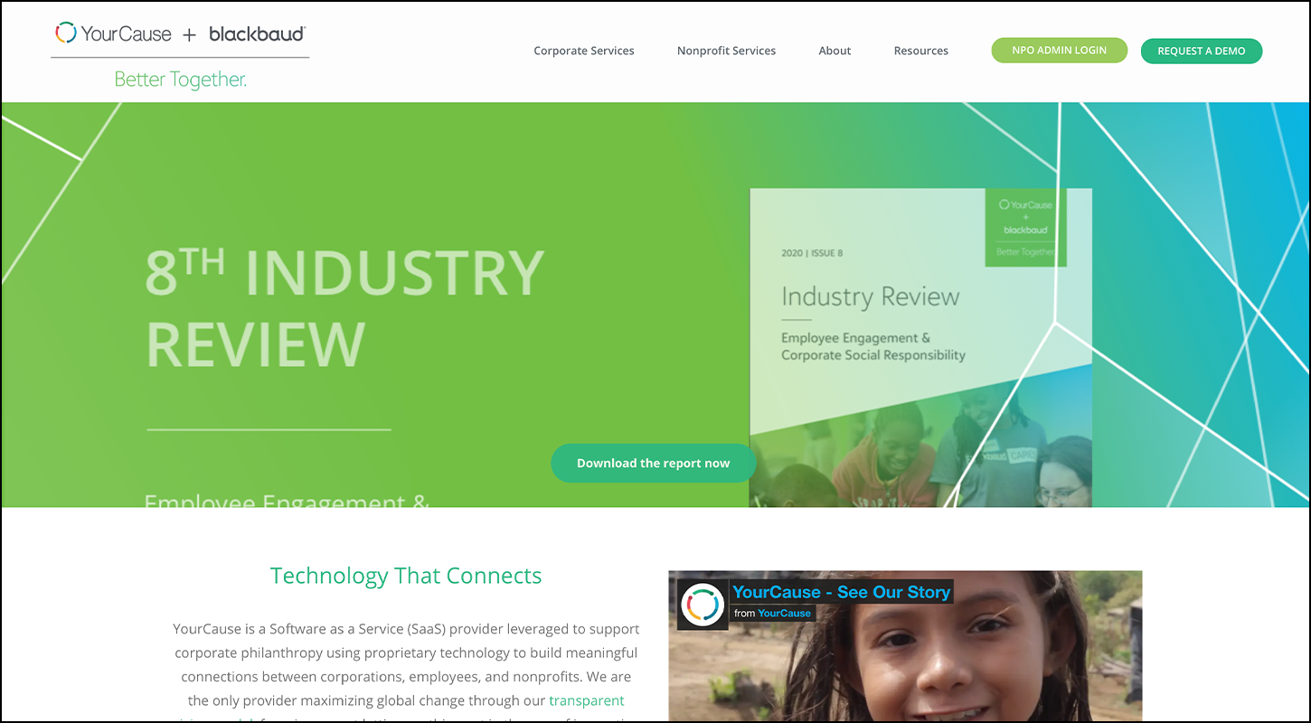 Learn more about YourCause, one of the top corporate giving software providers.