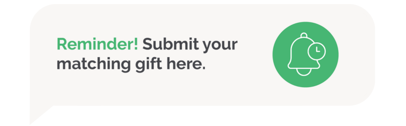 Increase matching gift awareness with reminders