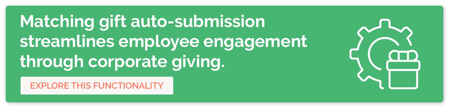 Click to learn more about matching gift auto-submission and how it helps employee engagement companies.